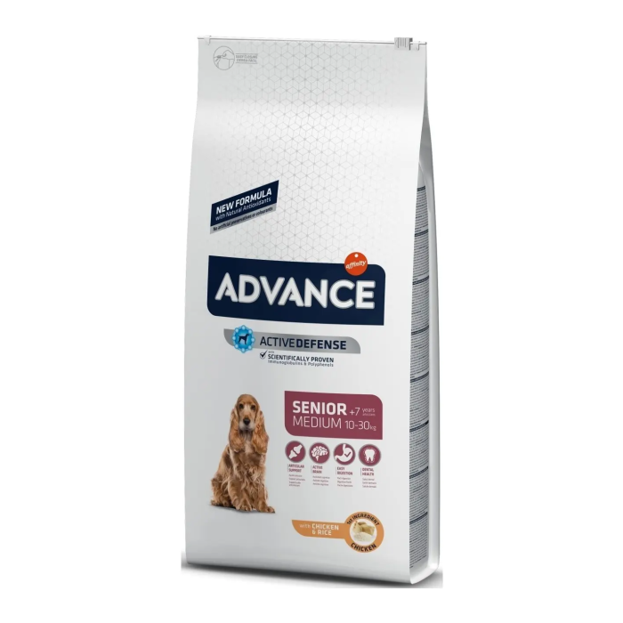 Advance Canine Senior Medium Pollo Arroz 12 kg