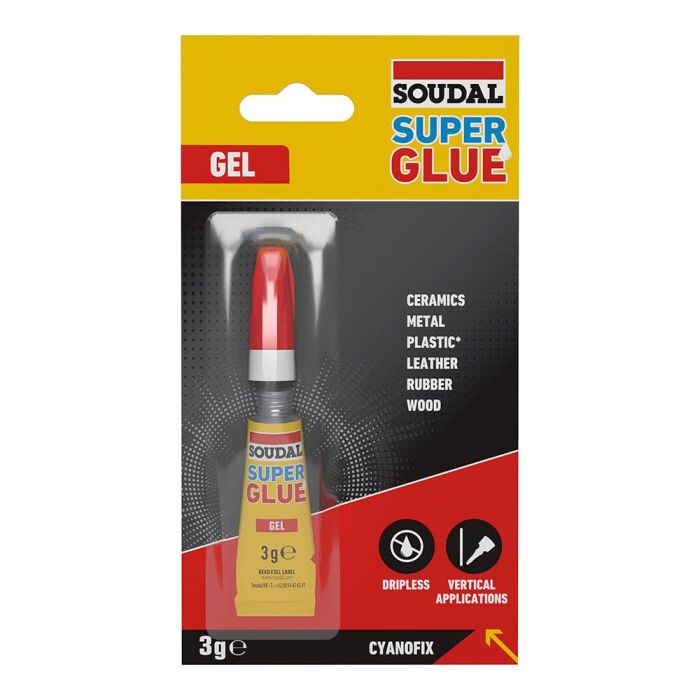 Soudal Super glue gel 3 g soudal 116390