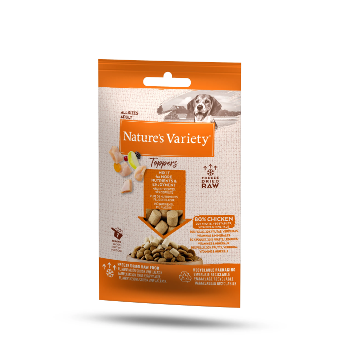Nature'S Variety Freeze Dried Toppers Chiken 20x15 gr
