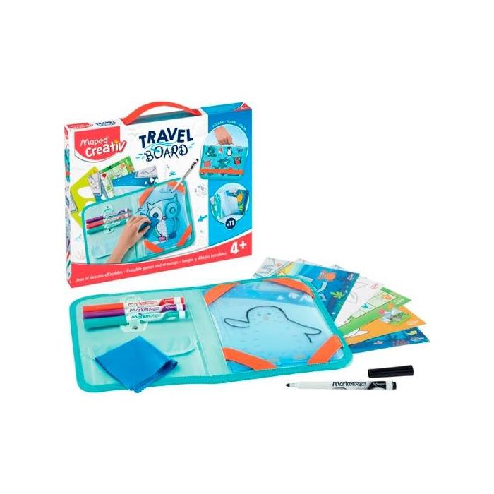 Maped Set creativo pizarra borrable de juegos y dibujos +4 años