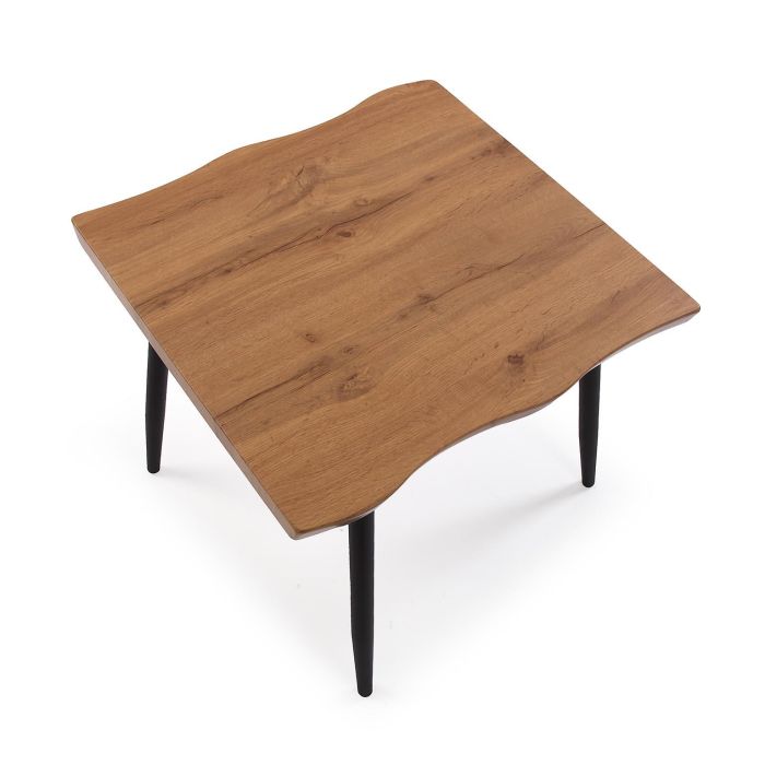 Versa Mesa Arama 60x60 cm - Mesa de comedor en madera MDF, metal y PVC 2 Versa Mesa Arama 60x60 cm - Mesa de comedor en madera MDF, metal y PVC 2