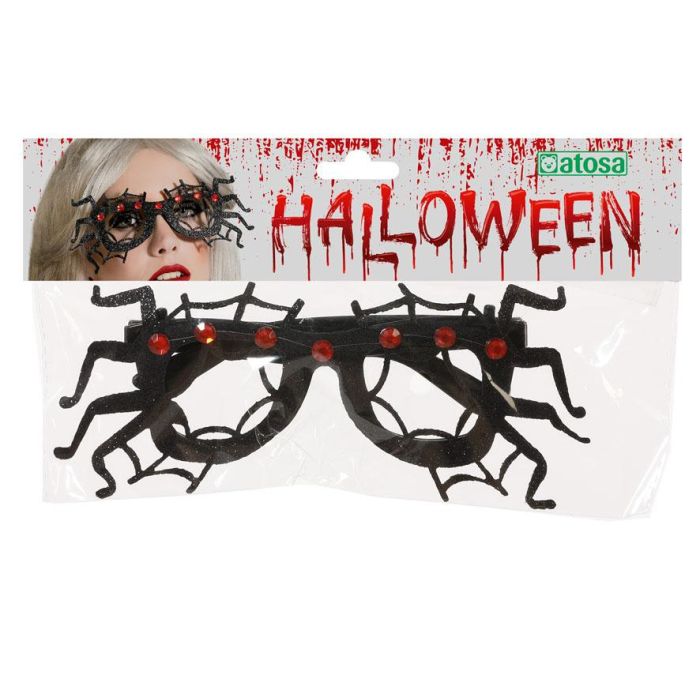 Gafas con diseño de arañas para Halloween, accesorio para disfraces de bruja o personaje arácnido, mujer adulto 1