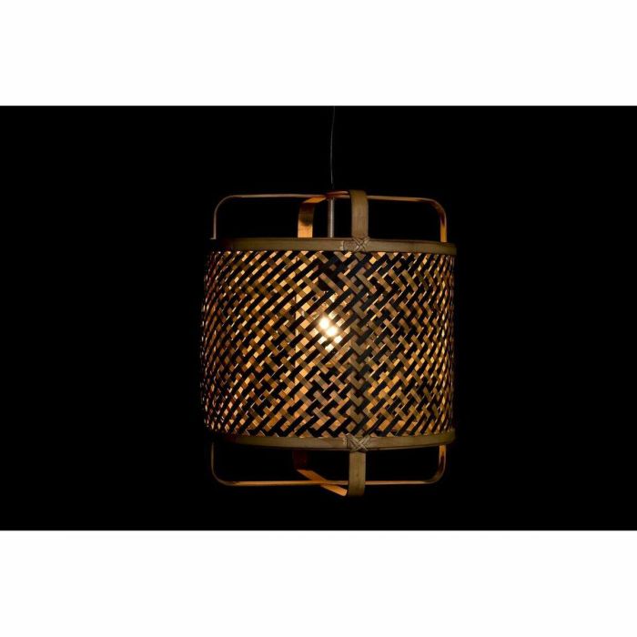 Lampara Techo Tropical DKD Home Decor Marron Negro 36 x 48 x 36 cm 1 Lampara Techo Tropical DKD Home Decor Marron Negro 36 x 48 x 36 cm 1