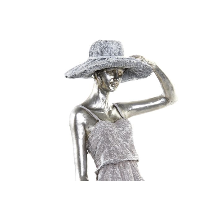 Figura Romantico DKD Home Decor Plateado Plateado 9.5 x 34.5 x 27.5 cm 1