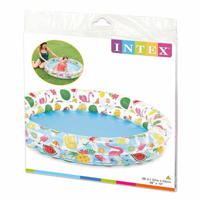 Piscina Hinchable para Niños Intex Tropical Aros 150 l 122 x 25 cm (12 Unidades) 1