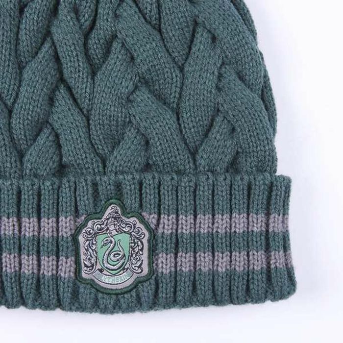 Gorro tricot pompom harry potter slytherin 6 Gorro tricot pompom harry potter slytherin 6