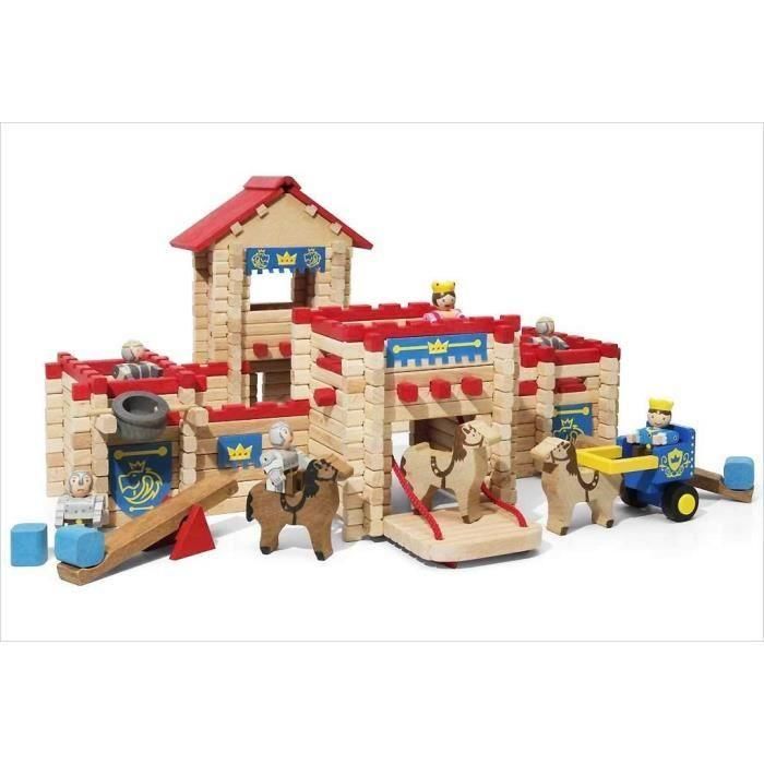 JEUJURA - Le Chateau Fort en bois - Set de construcción - 300 piezas 5