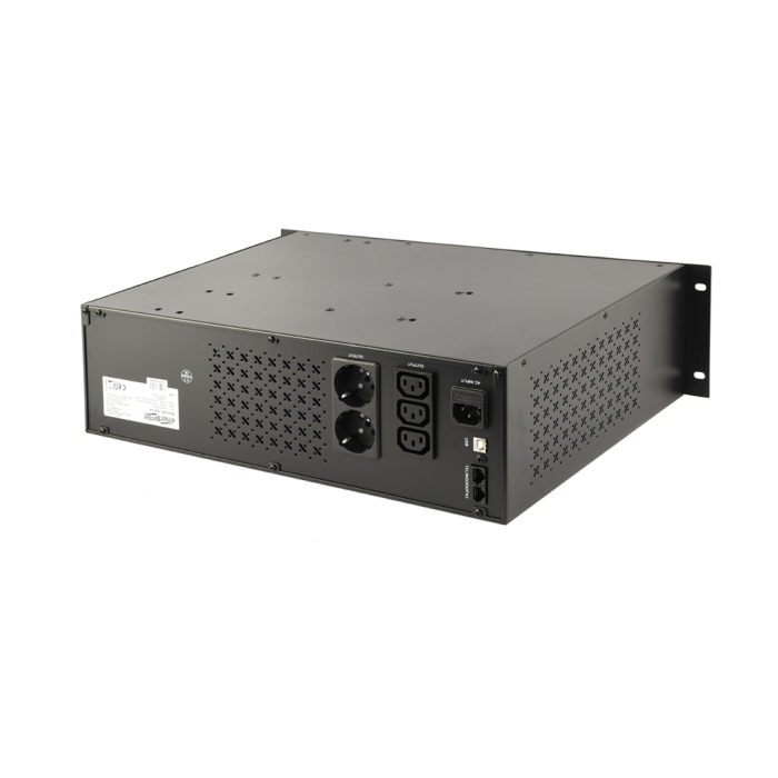 Gembird UPS-RACK-1200 sistema de alimentación ininterrumpida (UPS) Línea interactiva 1,2 kVA 720 W 4 salidas AC Gembird UPS-RACK-1200 sistema de alimentación ininterrumpida (UPS) Línea interactiva 1,2 kVA 720 W 4 salidas AC