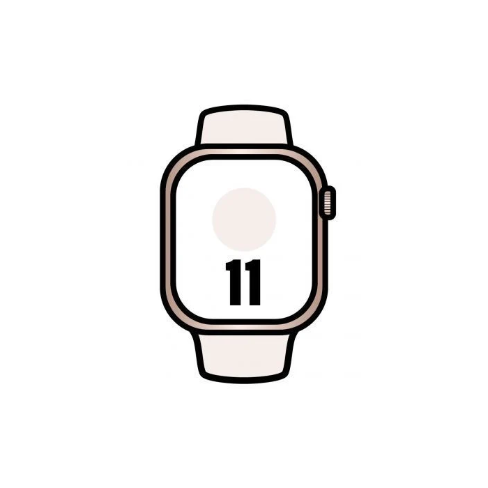 Apple Watch Series 11 GPS/Cellular 42mm Oro Rosa con Correa Deportiva Rosa Rubor MF8F4QL/A