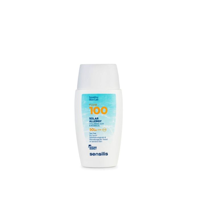 Sensilis FLUID 100 SOLAR ALLERGY Protector Solar Facial Piel Sensible SPF50+ UVA/UVB Ultrafluido Acuoso Resistente al Agua 40 ml Sensilis FLUID 100 SOLAR ALLERGY Protector Solar Facial Piel Sensible SPF50+ UVA/UVB Ultrafluido Acuoso Resistente al Agua 40 ml