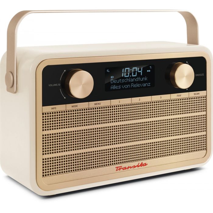 TechniSat Transita 120 Radio Digital Portátil DAB+/FM, Altavoz Estéreo, Pantalla LCD, Batería Recargable, Beige 1 TechniSat Transita 120 Radio Digital Portátil DAB+/FM, Altavoz Estéreo, Pantalla LCD, Batería Recargable, Beige 1