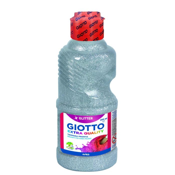 Giotto Témpera Glitter Plata Botella 250 mL Giotto Témpera Glitter Plata Botella 250 mL