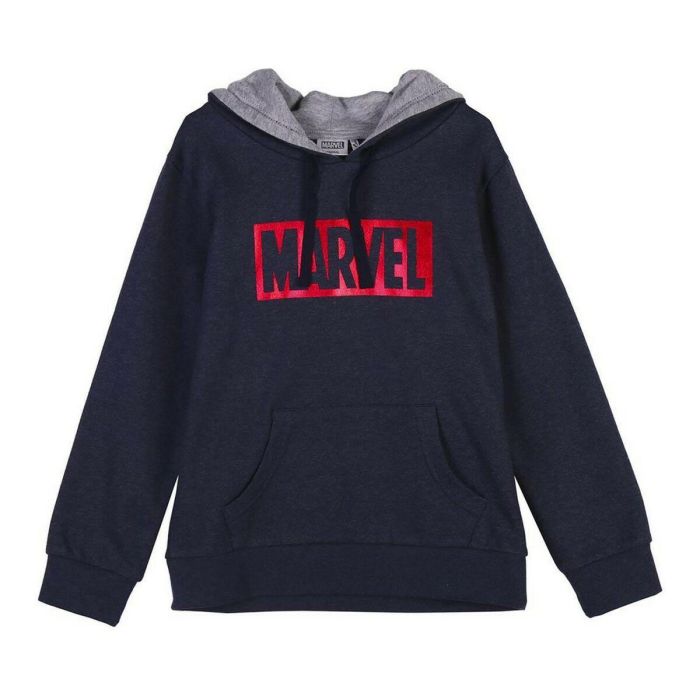 Sudadera con Capucha Niño Marvel Azul oscuro 0 Sudadera con Capucha Niño Marvel Azul oscuro 0