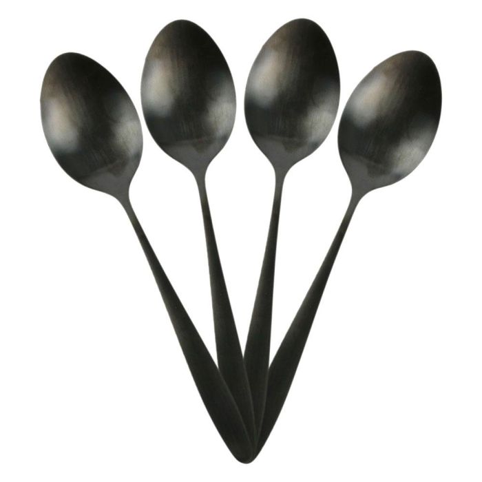 Home Deco Factory Cubertería 16 Piezas Negra Colección Lounge Acero Inoxidable 5