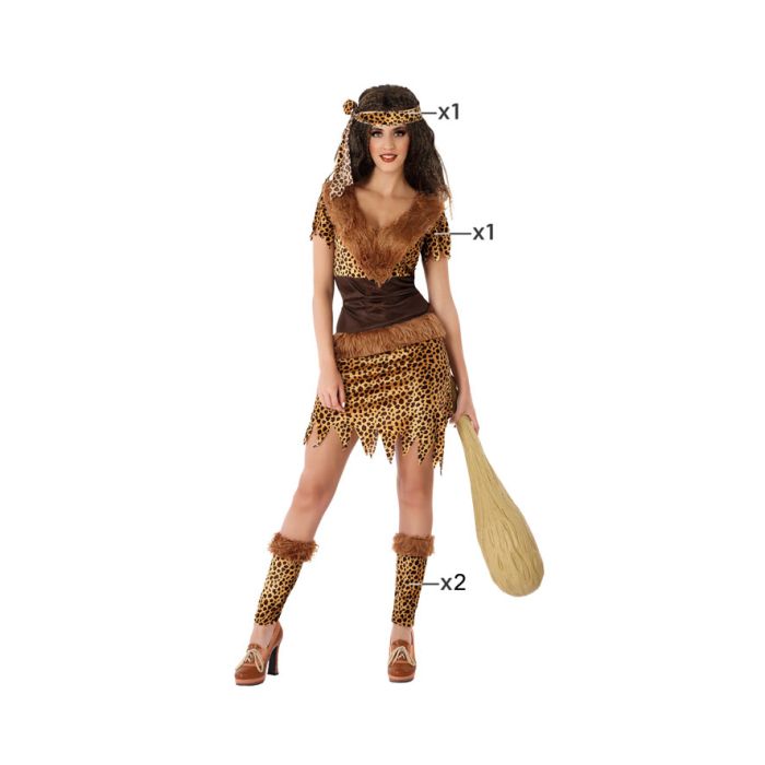 Disfraz Cavernicola Mujer Adulto Neandertal XL Disfraz Cavernicola Mujer Adulto Neandertal XL