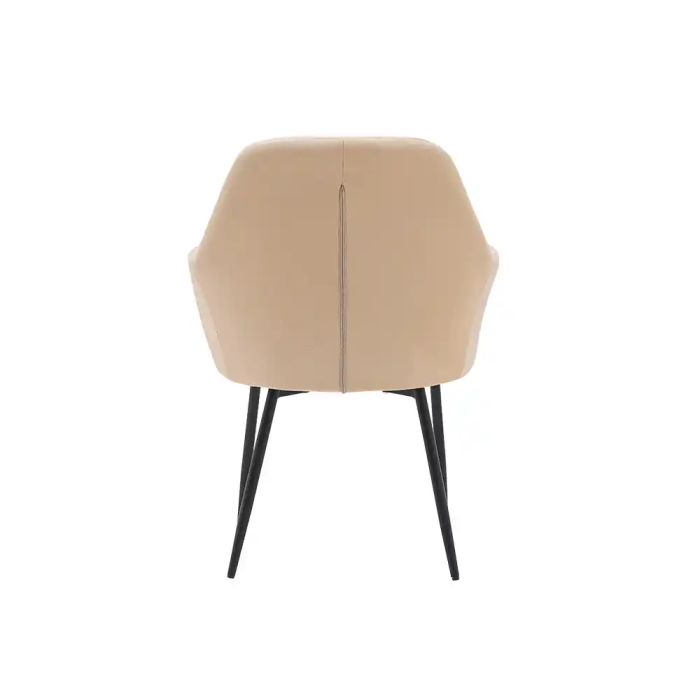 Q-connect Silla Confidente Marrón Arena Base Metálica Altura Máx 820 mm Anchura 570 mm Profundidad 580 mm Tela 5