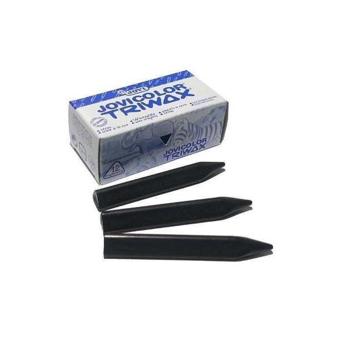 Jovi Ceras Jovicolor Triwax 82 mm Negro Caja -12U-