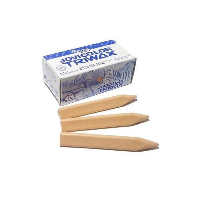 Jovi Ceras Jovicolor Triwax Unicolor Carne 82 mm Caja 12 Unidades