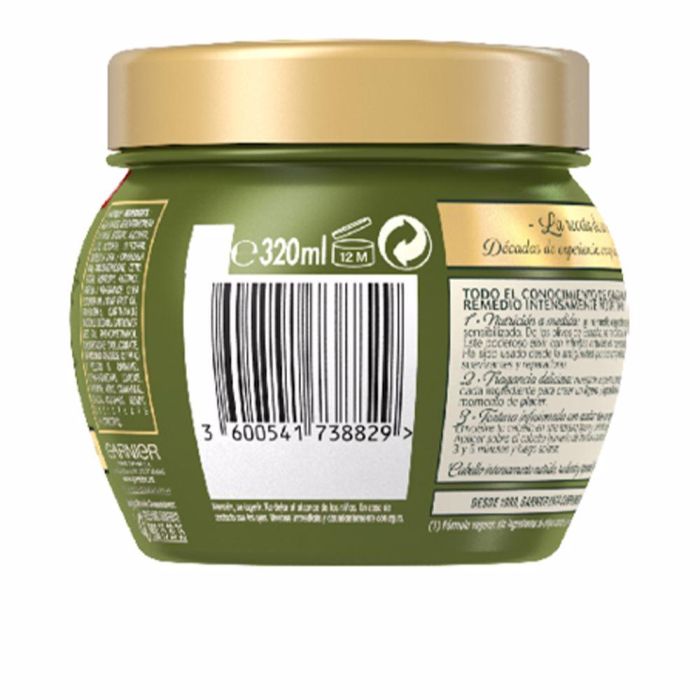 Garnier Mascarilla Oliva Mítica Hidratante y Nutritiva para Cabello Seco 300ml 3