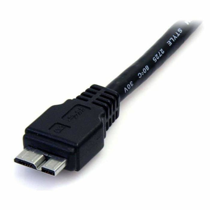 Cable USB a Micro USB Startech USB3AUB50CMB Negro 1