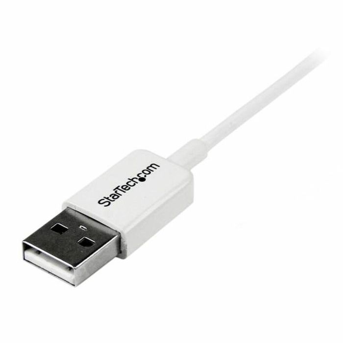 Cable USB a micro USB Startech USBPAUB1MW Blanco 1 m 2
