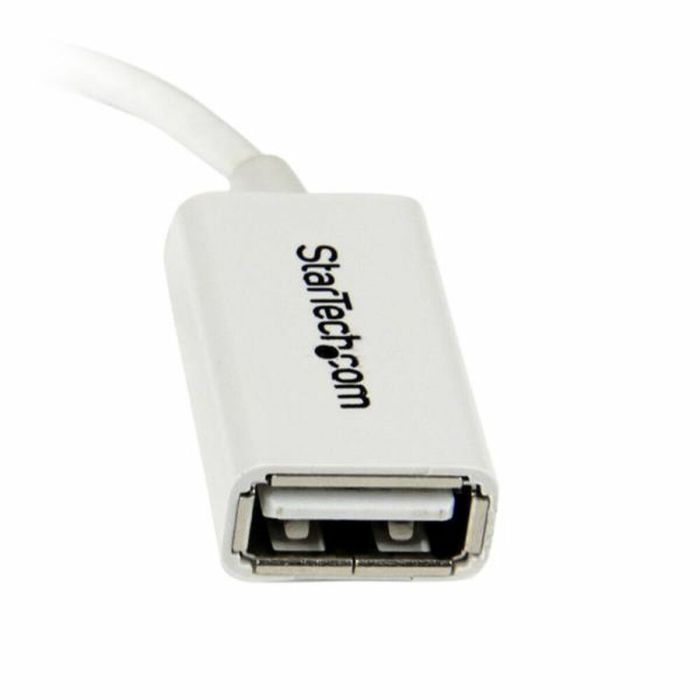 Cable Micro USB a USB Startech UUSBOTGW Blanco 1