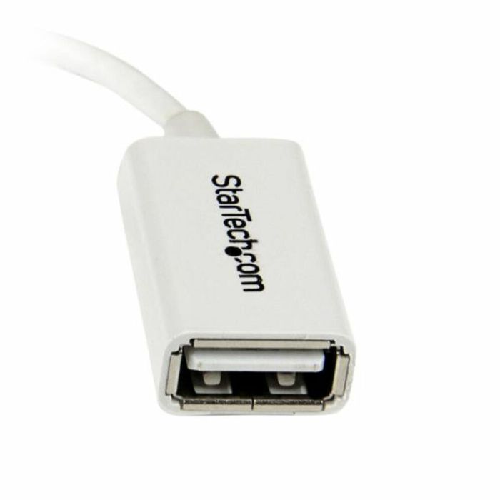 Cable Micro USB a USB Startech UUSBOTGW             Blanco 1