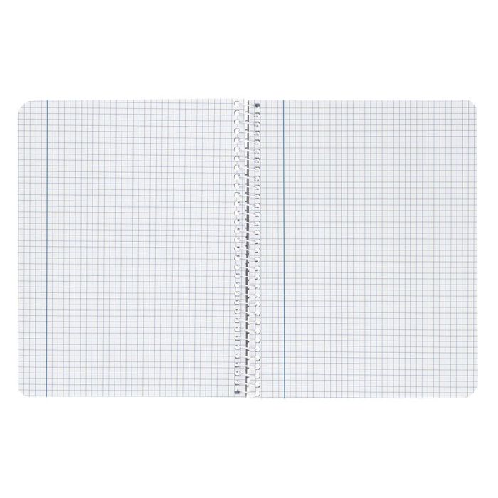 Cuaderno Espiral Liderpapel Cuarto Witty Tapa Dura 80H 75 gr Cuadro 4 mm Con Margen Color Azul Marino 5 unidades 4