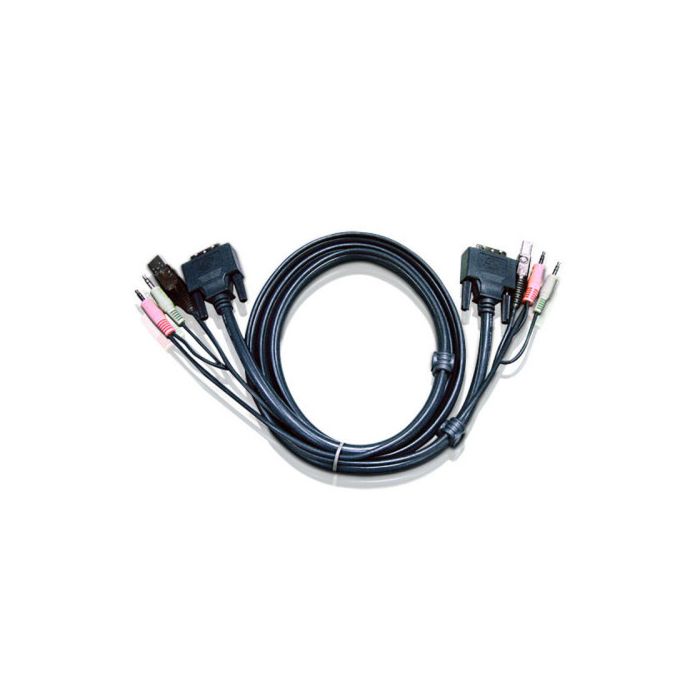Aten Cable KVM DVI-I single link USB de 1,8 m Aten Cable KVM DVI-I single link USB de 1,8 m