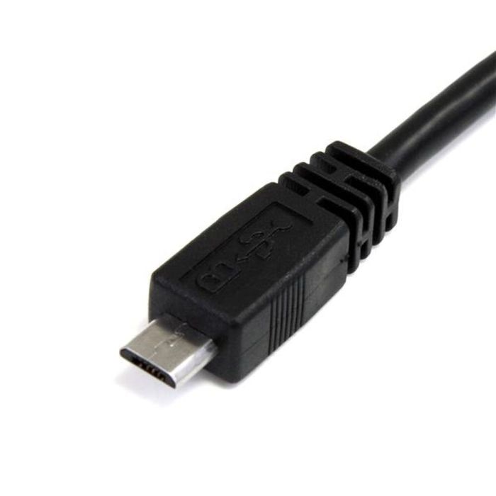Cable USB 2.0 A a Micro USB B Startech USB2HAUBY3 Negro 1