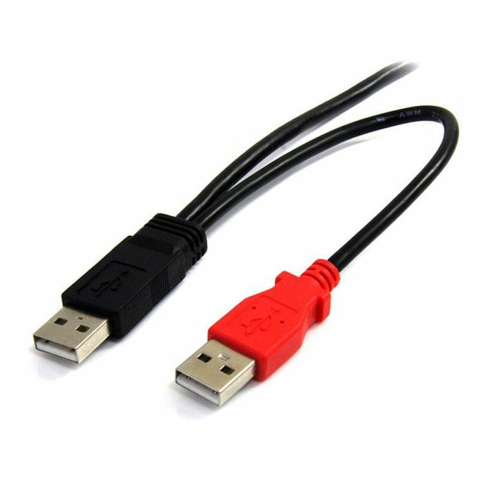 Cable USB 2.0 A a Mini USB B Startech USB2HABMY6           Rojo Negro 2