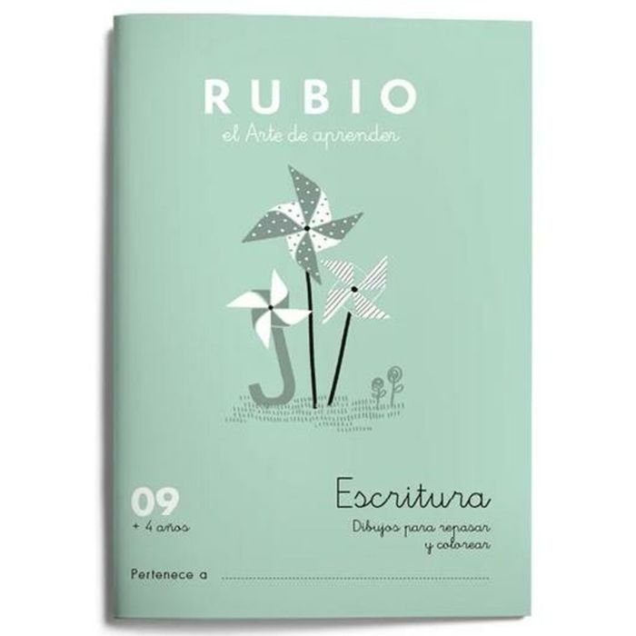 Cuaderno de escritura y caligrafía Rubio Nº9 A5 Español (10 Unidades) 1