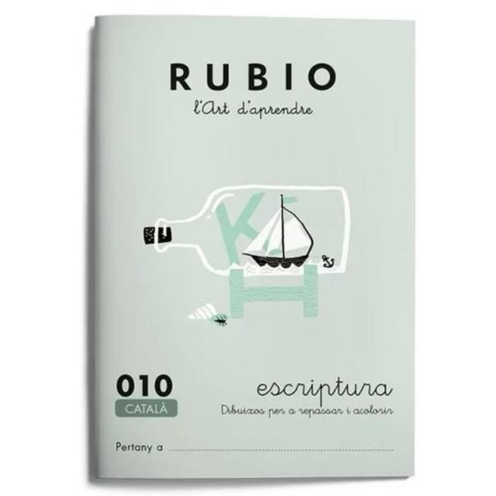Cuaderno de escritura y caligrafía Rubio Nº10 Catalán A5 20 Hojas (10 Unidades) 1