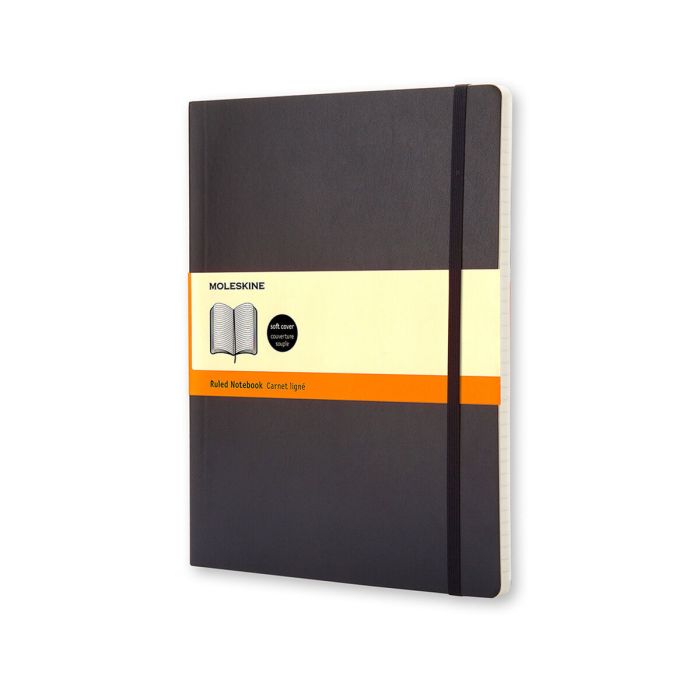 Moleskine Libreta Clasica XL 19x25 cm Rayado Horizontal Tapa Blanda Negro