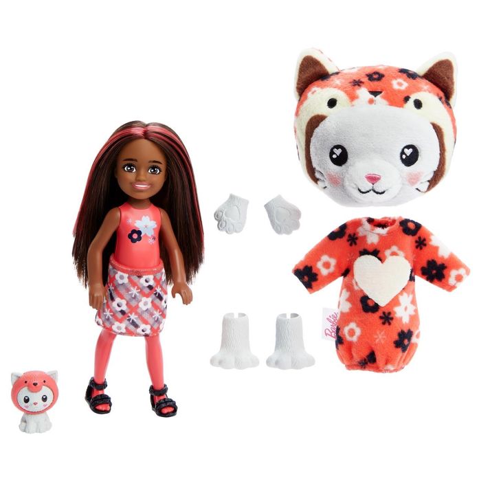 Muñeca Barbie Chelsea Cutie Reveal Gato Panda Hrk28 Mattel 1