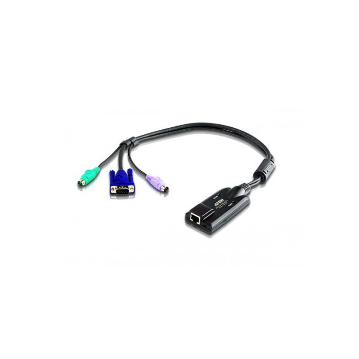 Aten Adaptador KVM VGA PS/2 con compatibilidad de vídeo compuesto, KA7120-AX
