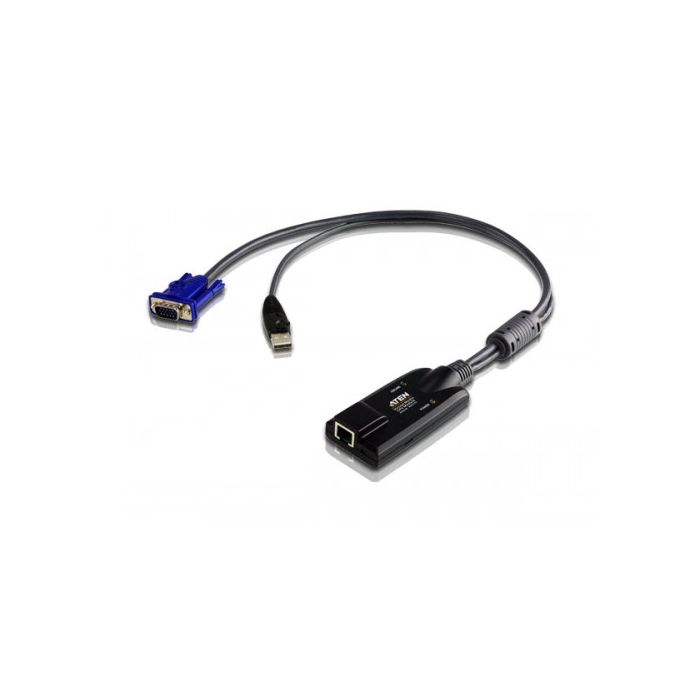 Aten USB - VGA to Cat5e/6 KVM Adapter Cable (CPU Module), with Virtual Media Support Aten USB - VGA to Cat5e/6 KVM Adapter Cable (CPU Module), with Virtual Media Support