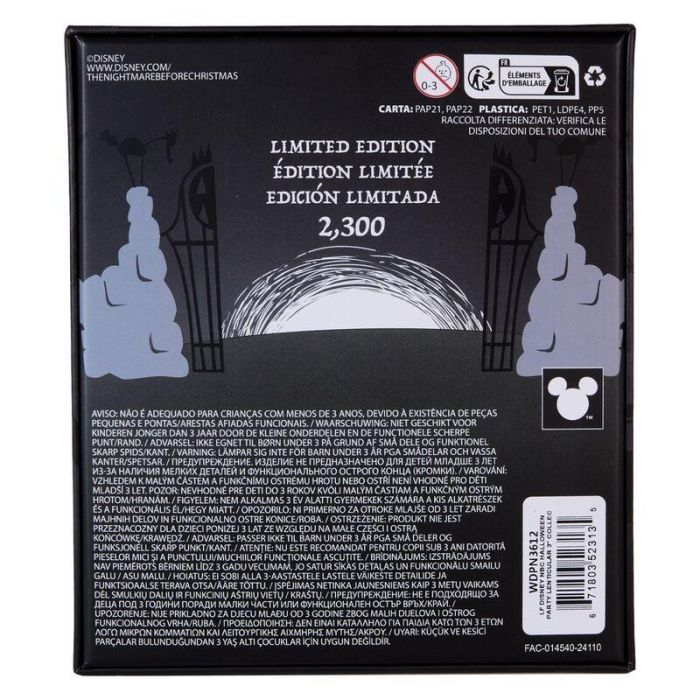 Loungefly Pin Mayor Pesadilla Antes de Navidad Disney The Nightmare Before Christmas Esmaltado 7,5cm