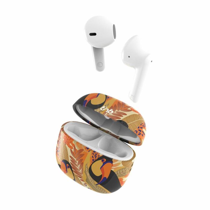 TNB Auriculares inalambricos coleccion TOUCAN - yellow and orange