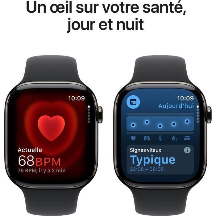 Apple Watch Series 10 GPS + Cellular - 46 mm - Caja de titanio color pizarra - Correa deportiva negra - S/M 4 Apple Watch Series 10 GPS + Cellular - 46 mm - Caja de titanio color pizarra - Correa deportiva negra - S/M 4