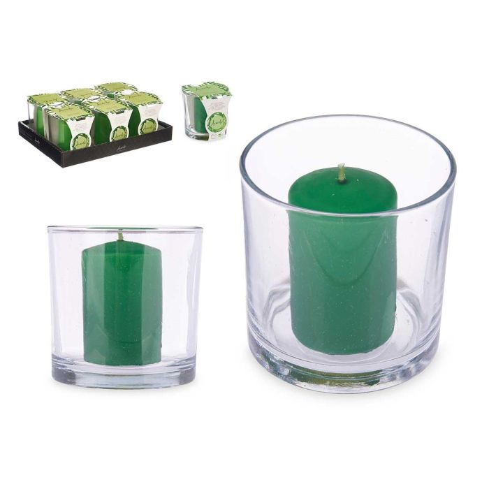 Portavelas de bambú Acorde 10x10x10 cm, verde (6 Unidades) Portavelas de bambú Acorde 10x10x10 cm, verde (6 Unidades)