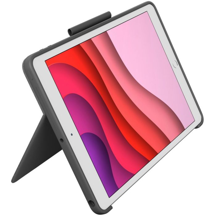 Teclado Bluetooth con Soporte para Tablet Logitech 920-009624 Qwertz Alemán Gris Grafito 3