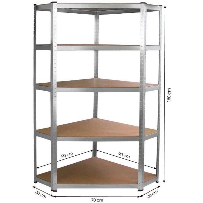 Fieldmann FDR 1840R - Estante de Esquina Metálico para Almacenamiento y Organización 1