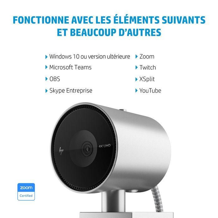 HP 950 4K Webcam para Streaming 21