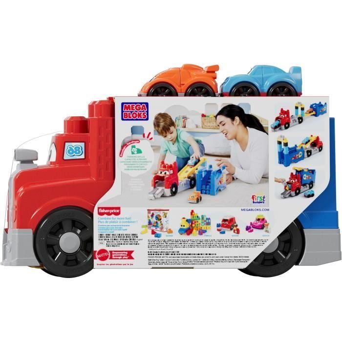 Mega Bloks JFR29 - Camión de carreras y construcción - Set de 19 piezas 4 Mega Bloks JFR29 - Camión de carreras y construcción - Set de 19 piezas 4
