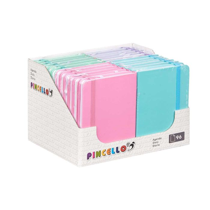 Agenda Bolsillo 96 Paginas Goma Color Pastel Surtidos Pincello 10X14CM (48 Unidades) 2 Agenda Bolsillo 96 Paginas Goma Color Pastel Surtidos Pincello 10X14CM (48 Unidades) 2