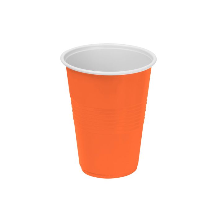 Set de 25 vasos bicolor naranja y blanco 250 ml Algon (24 Cajas) 2 Set de 25 vasos bicolor naranja y blanco 250 ml Algon (24 Cajas) 2