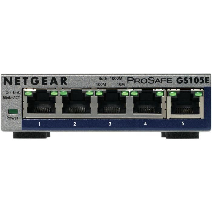 Switch de Sobremesa Netgear GS105E-200PES 5P Gigabit RJ45
