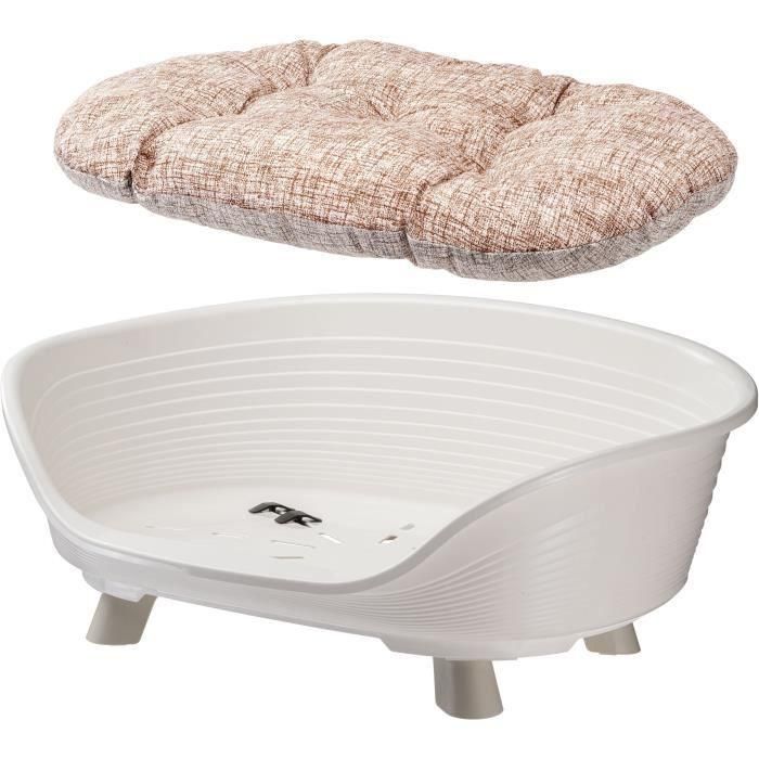 Ferplast FER8010690210070 Cesta TRONO 6 con cojín relax Blanco 2 Ferplast FER8010690210070 Cesta TRONO 6 con cojín relax Blanco 2