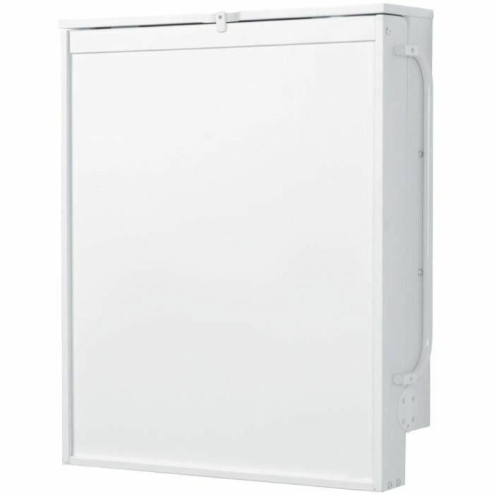 Roba Cambiador Plegable de Pared con Colchón Impermeable, 2 Estantes Integrados, Madera Lacada en Blanco 2